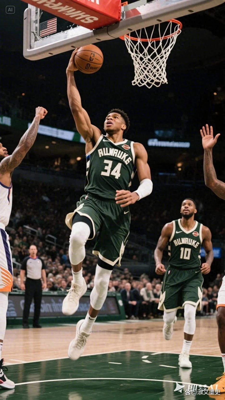 雄鹿胜活塞，字母哥表现全方位的简单介绍